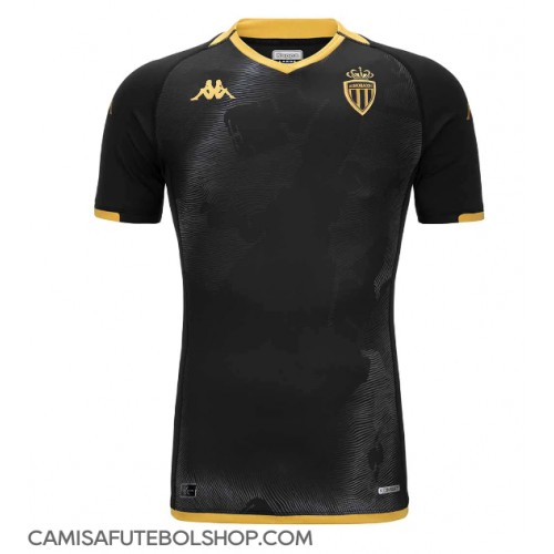Camisa de time de futebol AS Monaco Replicas 2º Equipamento 2023-24 Manga Curta